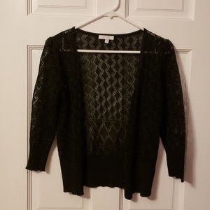 Black lace cardigan